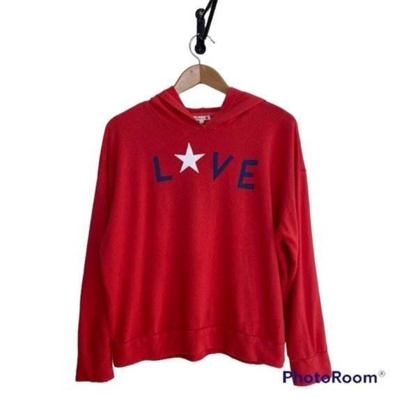 Sundry Red Love Hoodie - Picture 3 of 11